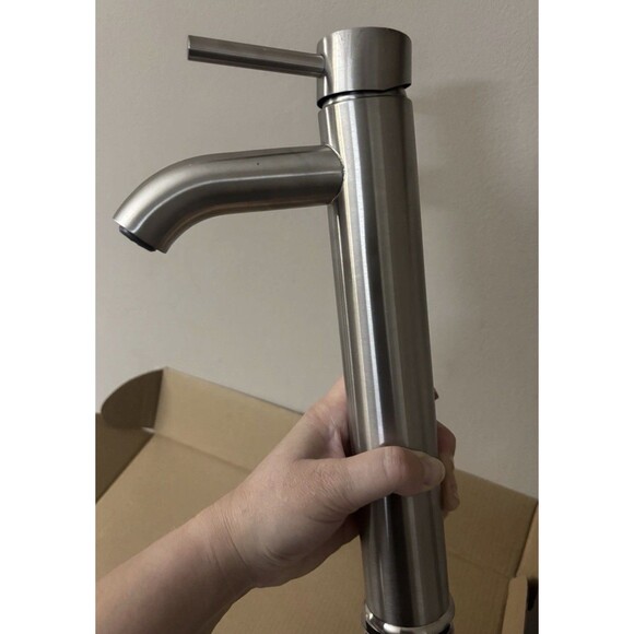 VOTON Bathroom Sink Faucet Chrome Tall Bathroom Faucets Single Handle One Hole - Picture 12 of 12